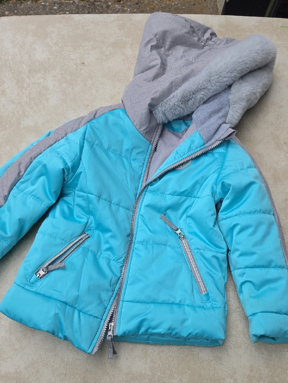 Gerry Weber Bright Turquoise Hooded Puffer Jacket
